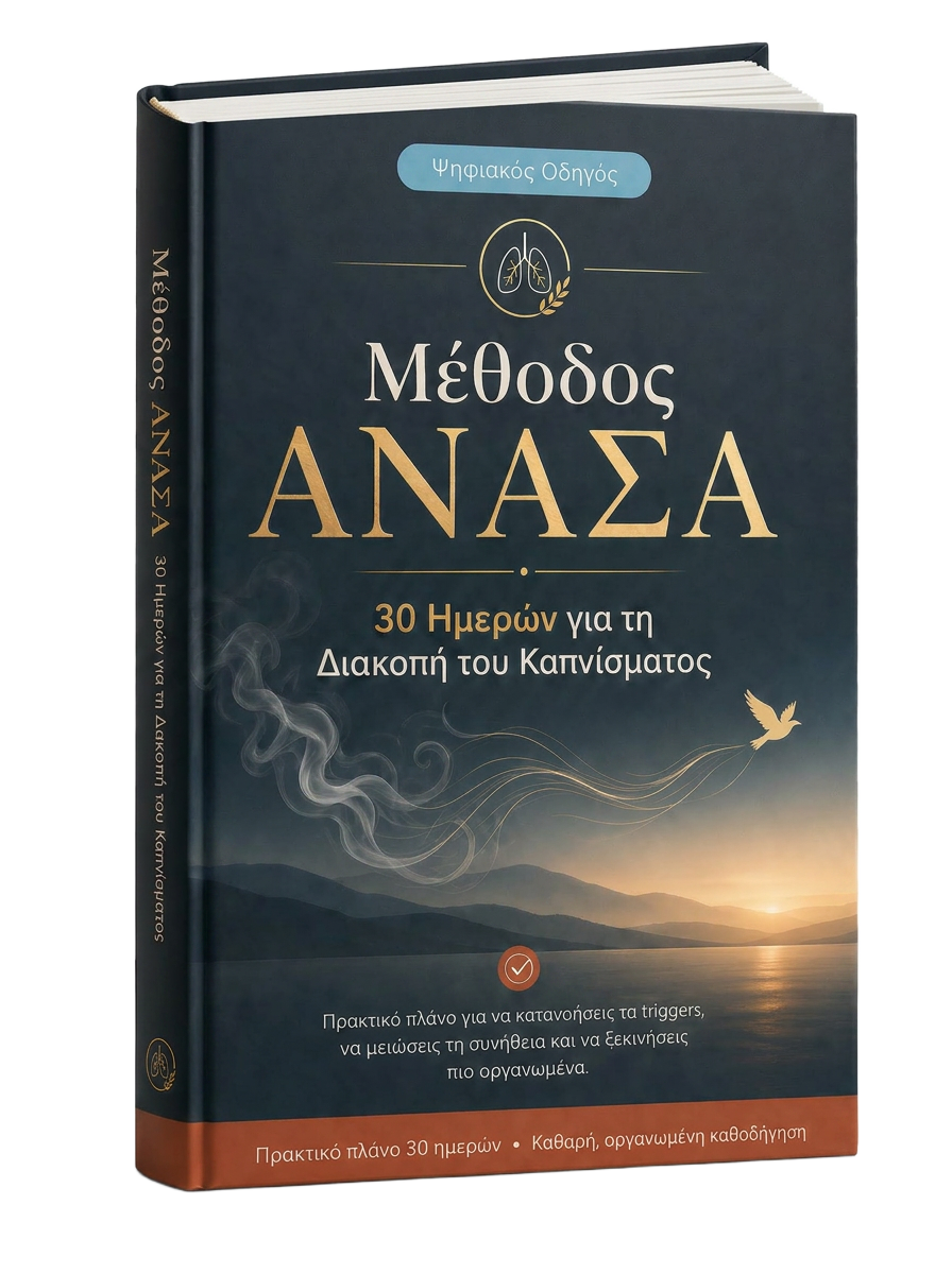 Μέθοδος ΑΝΑΣΑ — Ψηφιακός Οδηγός 30 Ημερών για τη Διακοπή του Καπνίσματος